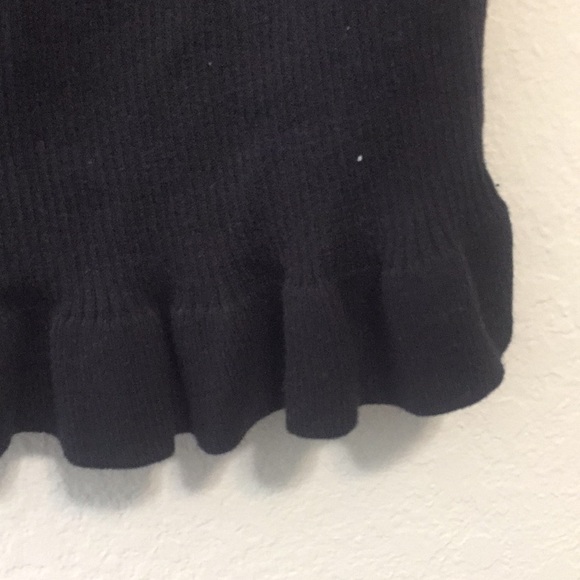 Express Tie Strap Ruffle Trim Ribbed Tank Top - Picture 5 of 7